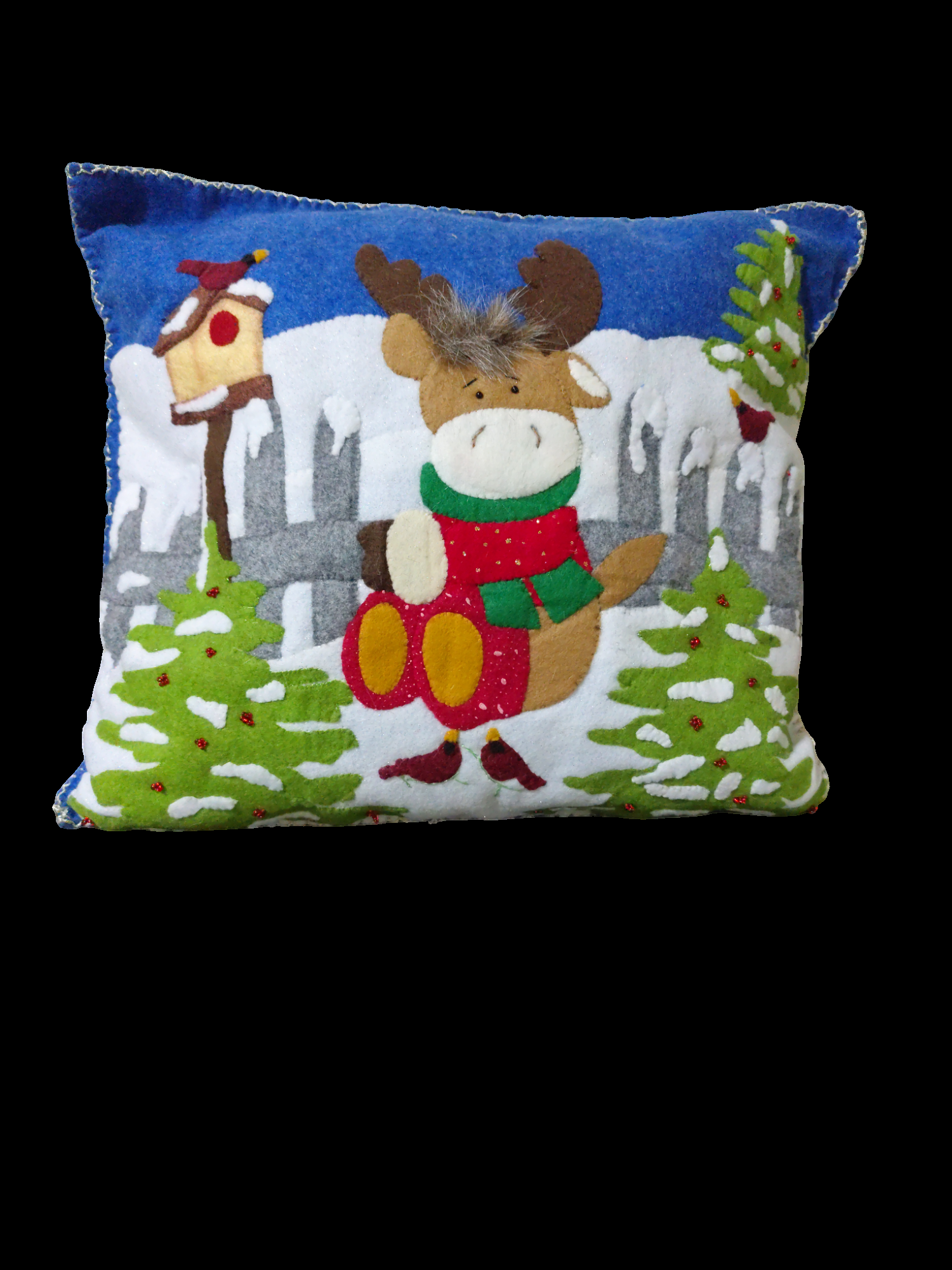 Cojín Navideño Reno