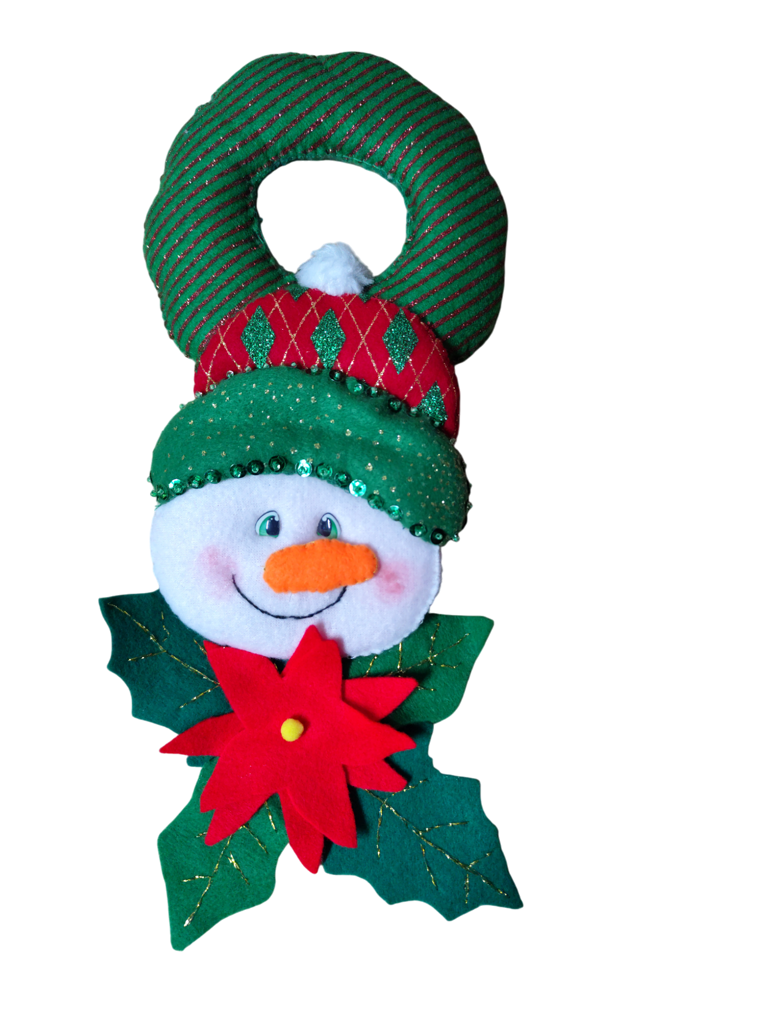 Cuelga puertas Navideño de Nieve